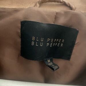 Brown leather jacket